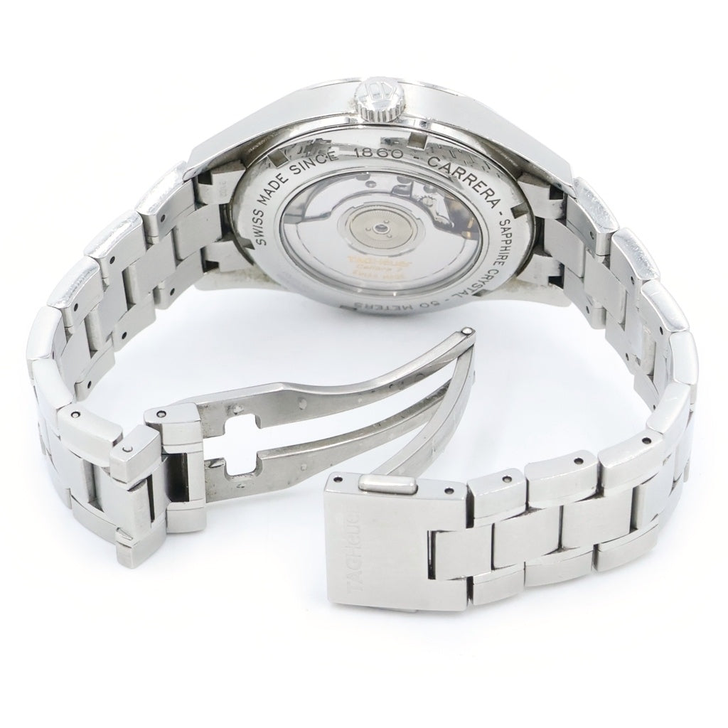 TAG HEUER(タグホイヤー) カレラ ツインタイム 腕時計 シルバー 白文字盤 SS/AT WV2116