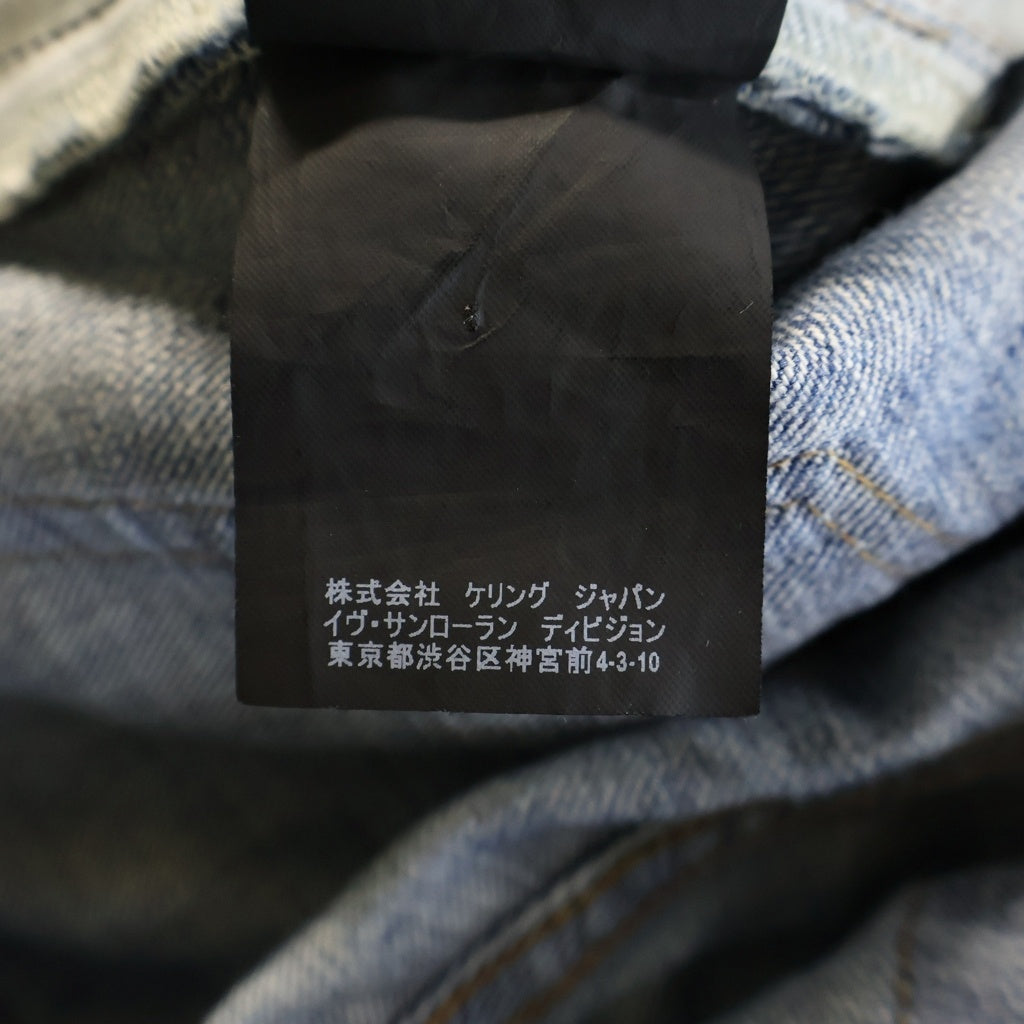 SAINT LAURENT PARIS(サンローランパリ) 18SS デストロイドスキニーデニムパンツ インディゴブルー #27 515404