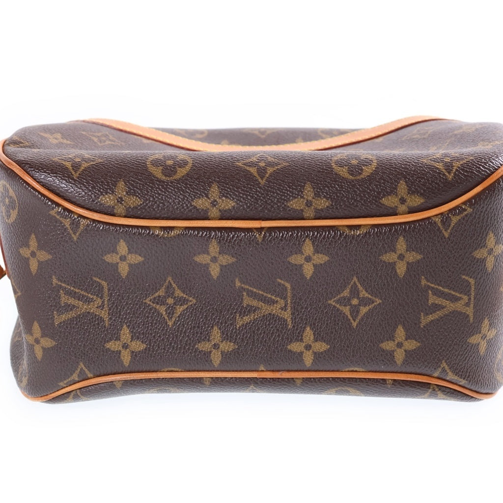 LOUIS VUITTON(ルイヴィトン) モノグラム ブロワ ショルダーバッグ ブラウン レザー×PVC M51221 ゴールド金具 レディース