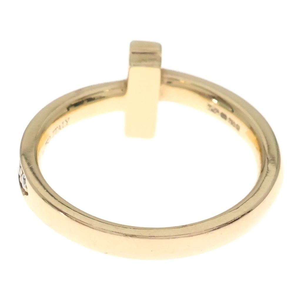TIFFANY & Co.(ティファニー) Tワン ナロー ダイヤ リング ピンクゴールド Au750PG #49 レディース