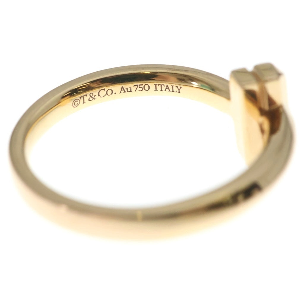 TIFFANY & Co.(ティファニー) Tワン ナロー ダイヤ リング ピンクゴールド Au750PG #49 レディース