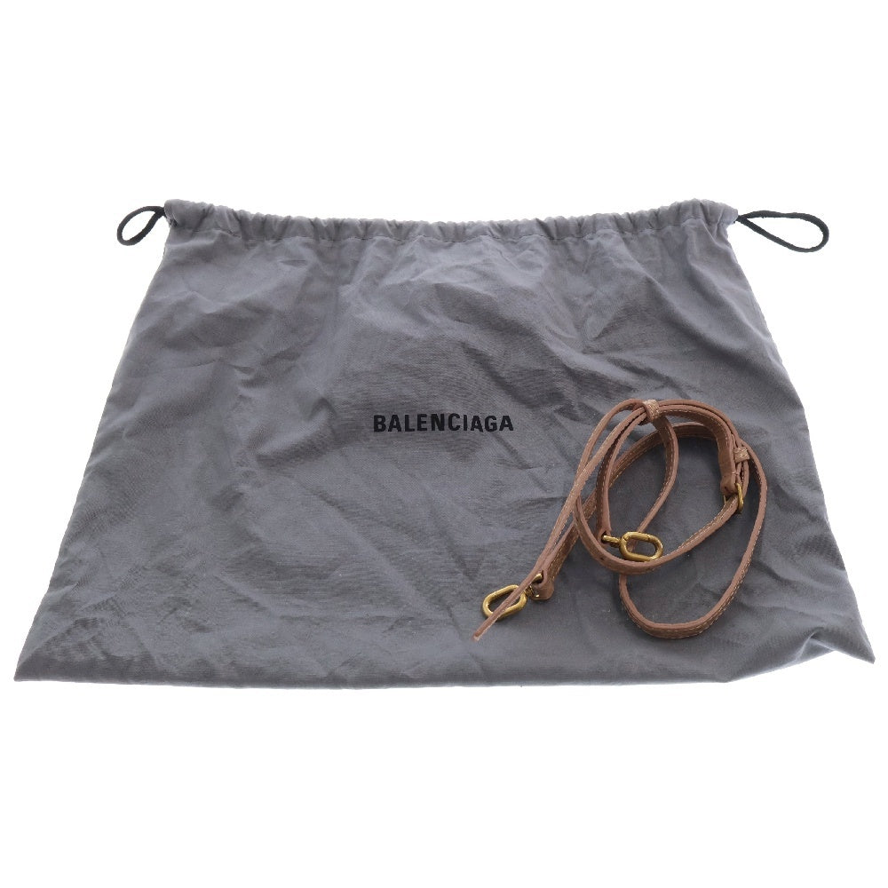 BALENCIAGA(バレンシアガ) アワーグラスXS 2WAYハンドバッグ ベージュ レザー 593546 ストラップ ショルダーバッグ 斜め掛けバッグ ローズピンク ゴールド金具