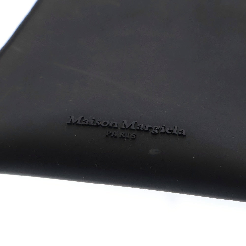 Martin Margiela 11(マルタンマルジェラ) ショルダーバック ブラック ラバー フォンケース ショルダーポーチ 四つタグ ユニセックス S35UI0538