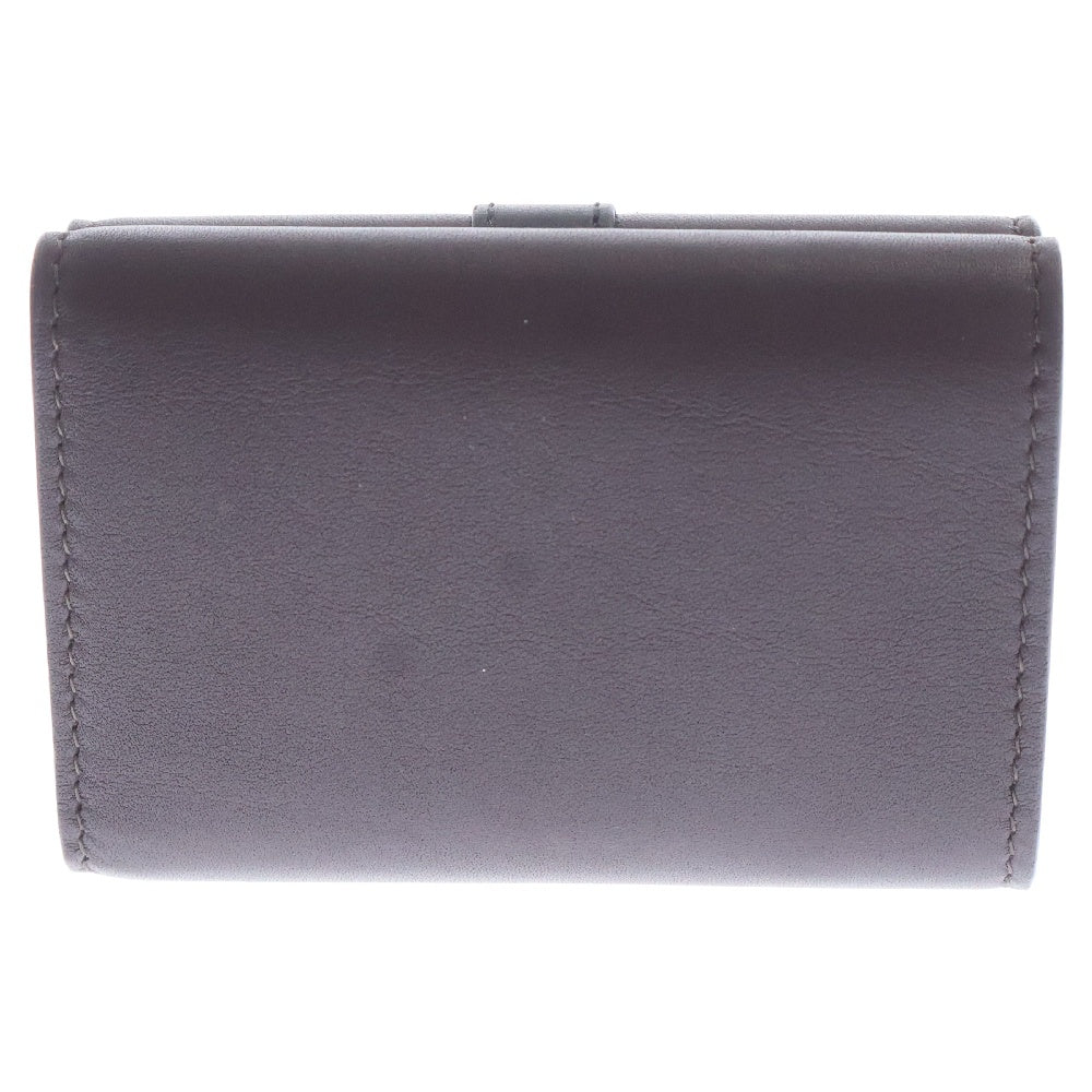 YVES SAINT LAURENT(イヴサンローラン) オリガミ タイニー コンパクトウォレット 三つ折り財布 小銭入れ付き ボルドー レザー 669959 ゴールド金具