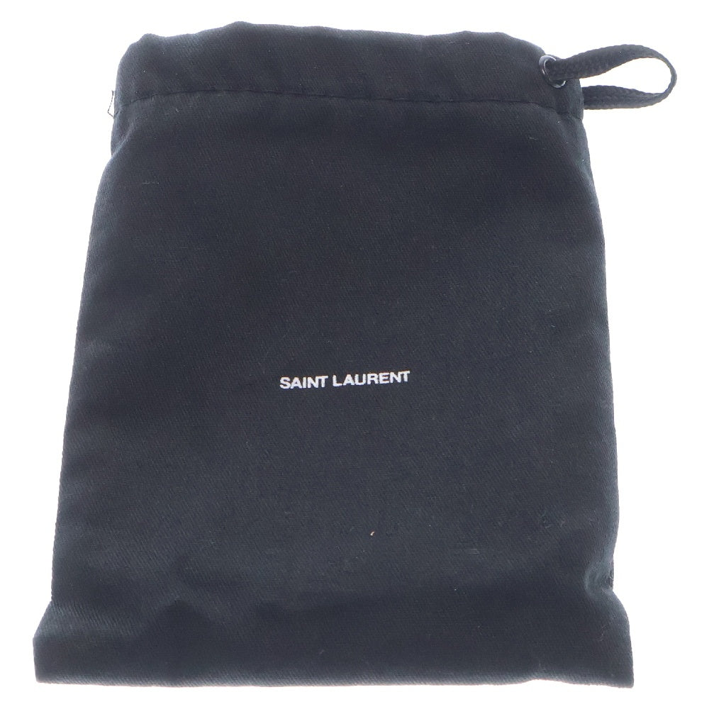 YVES SAINT LAURENT(イヴサンローラン) オリガミ タイニー コンパクトウォレット 三つ折り財布 小銭入れ付き ボルドー レザー 669959 ゴールド金具