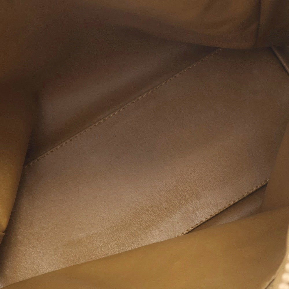 CELINE(セリーヌ) マカダム柄ミニレザーボストンバッグ ブラウン レディース