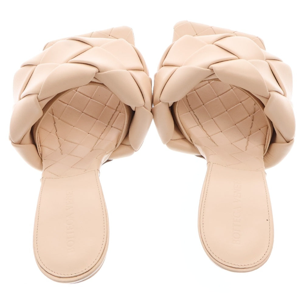 BOTTEGA VENETA(ボッテガヴェネタ) スクエアトゥイントレチャートヒールサンダル パンプス ピンク レディース