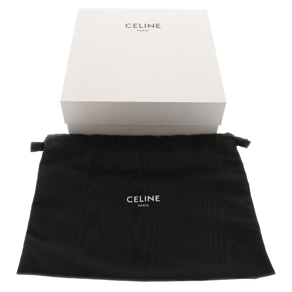 CELINE(セリーヌ) トリオンフ フラップ メッセンジャーバッグ ショルダーバッグ ブラック PVCレザー