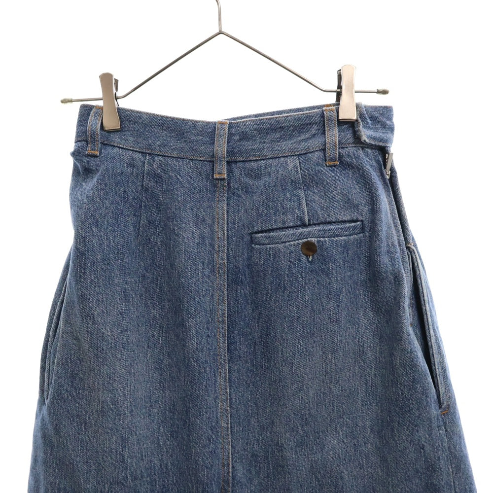 LOEWE(ロエベ) ドレープ ジーンズ パンツ ネイビー デニム インディゴ コットン S540Y11X96 レディース