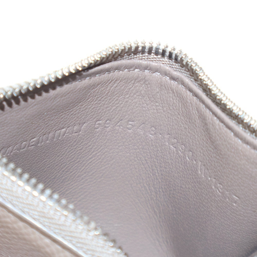 BALENCIAGA(バレンシアガ) CASH ストラップ付 ロゴ レザー カードケース コインケース ブラウン 594548