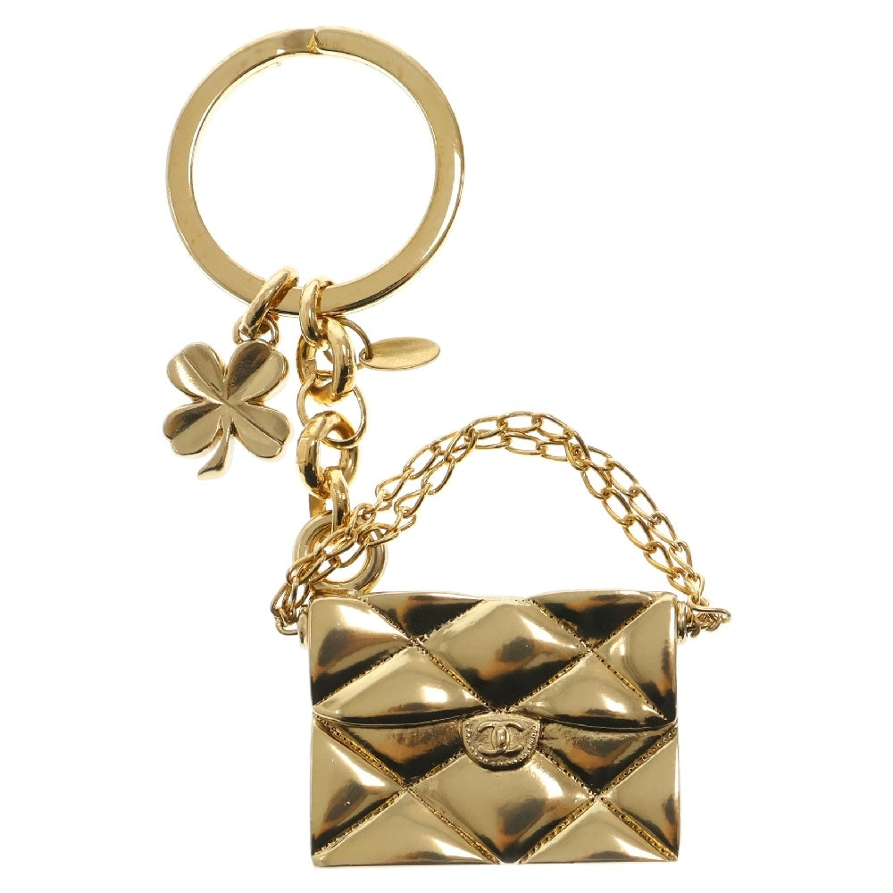 CHANEL(シャネル) ココマーク マトラッセ チャーム ゴールド GP クローバー アクセサリー 02P