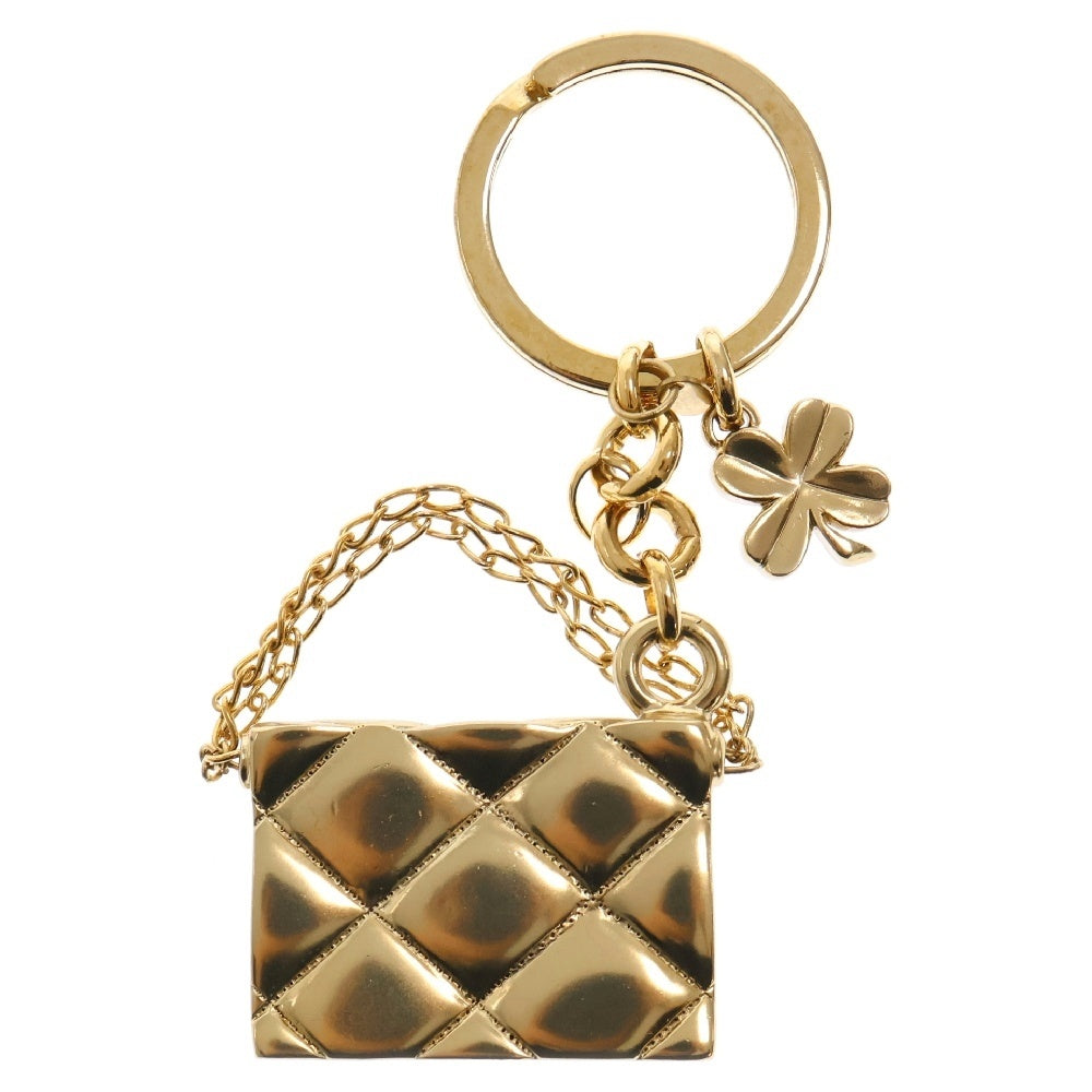 CHANEL(シャネル) ココマーク マトラッセ チャーム ゴールド GP クローバー アクセサリー 02P