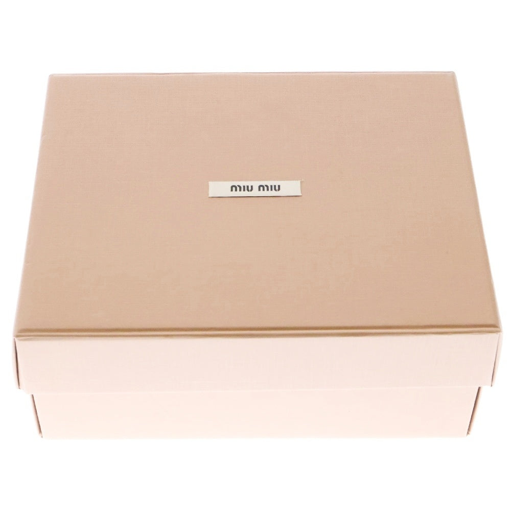 miumiu(ミュウミュウ) 22AW ムートン ボア ロゴバスケットハット ブラウン レディース 5HC196