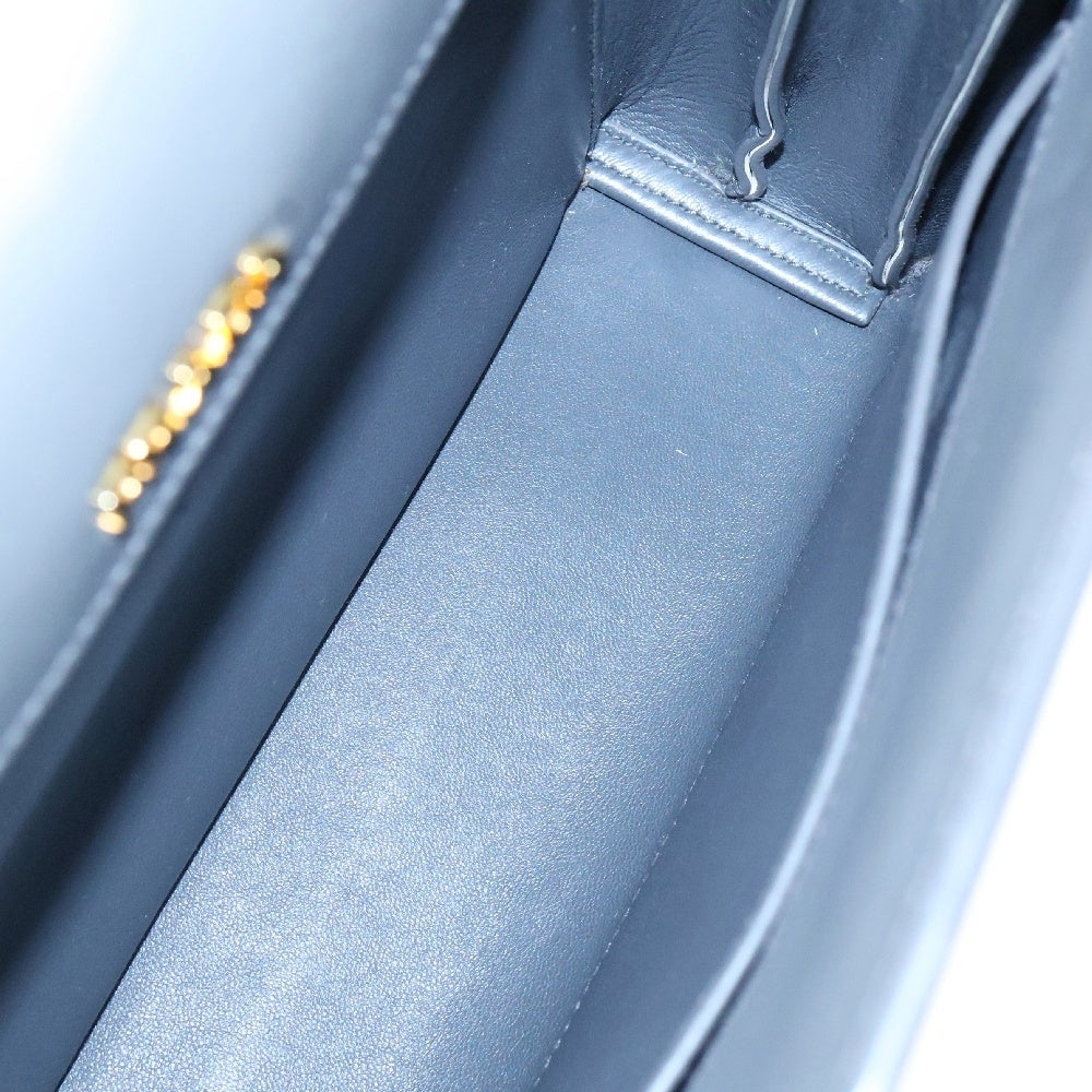 PRADA(プラダ) ビブリオテークバッグ 2wayハンドバッグ グレー×ホワイト サフィアーノレザー ハンドバッグ 1BA050