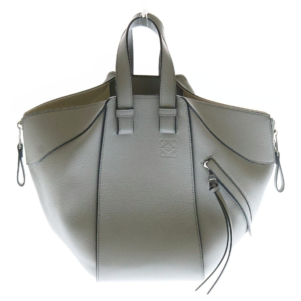 LOEWE(ロエベ) HAMMOCK MEDIUM ハンモック スモール 2WAY レザー ハンドバッグ ショルダーバッグ グレー A538S35X51