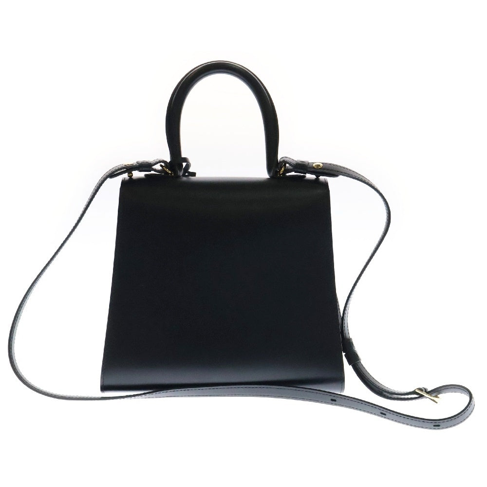 DELVAUX(デルボー) ブリヨンPM 2wayバッグ ブラック レザー ゴールド金具 ハンドバッグ ショルダーバッグ