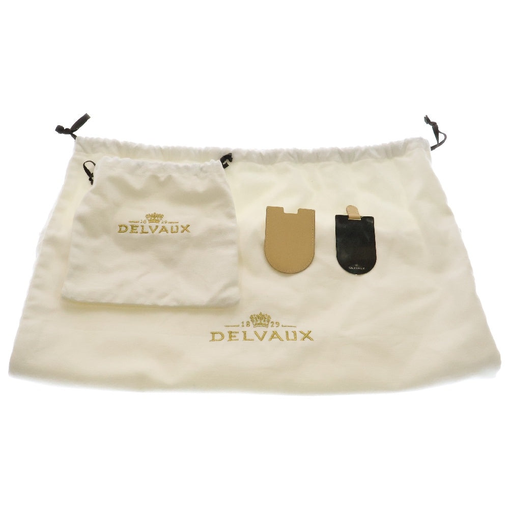 DELVAUX(デルボー) ブリヨンPM 2wayバッグ ブラック レザー ゴールド金具 ハンドバッグ ショルダーバッグ
