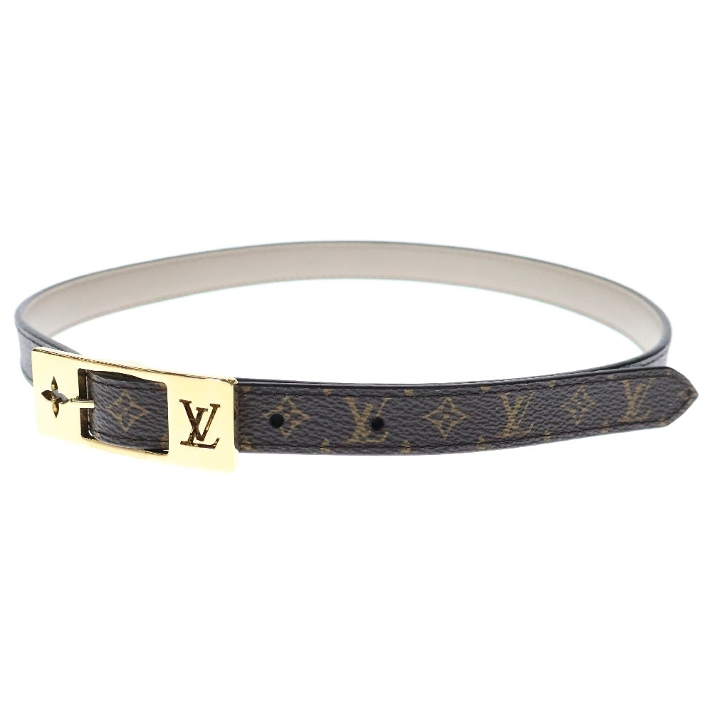LOUIS VUITTON(ルイヴィトン) モノグラム ベルト LV デュオ リバーシブル ブラウン PVCレザー M8370