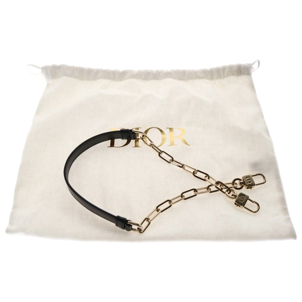 Christian Dior(クリスチャンディオール) Lady D-Joy レディーディージョイ 2WAY レザー ハンドバッグ ショルダーバッグ スモール ブラック レディース