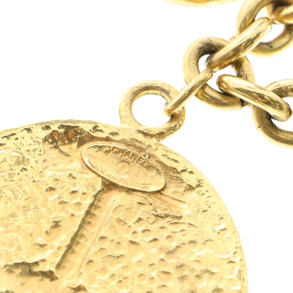 CHANEL(シャネル) ヴィンテージコインネックレス ライオン ゴールド
