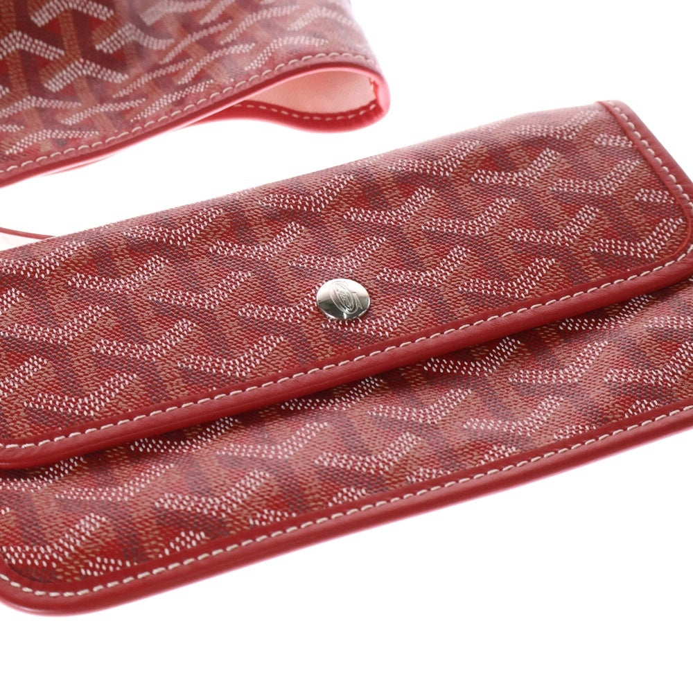 GOYARD(ゴヤール) SAINT LOUIS TOTE サンルイPM ポーチ付 レザー トートバッグ レッド