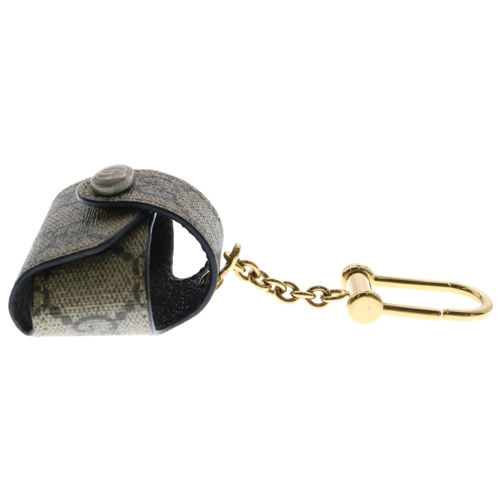 GUCCI(グッチ) エアポッズプロケース ベージュ×エボニー GGキャンバスゴールド金具 631683