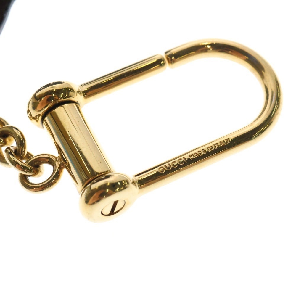 GUCCI(グッチ) エアポッズプロケース ベージュ×エボニー GGキャンバスゴールド金具 631683