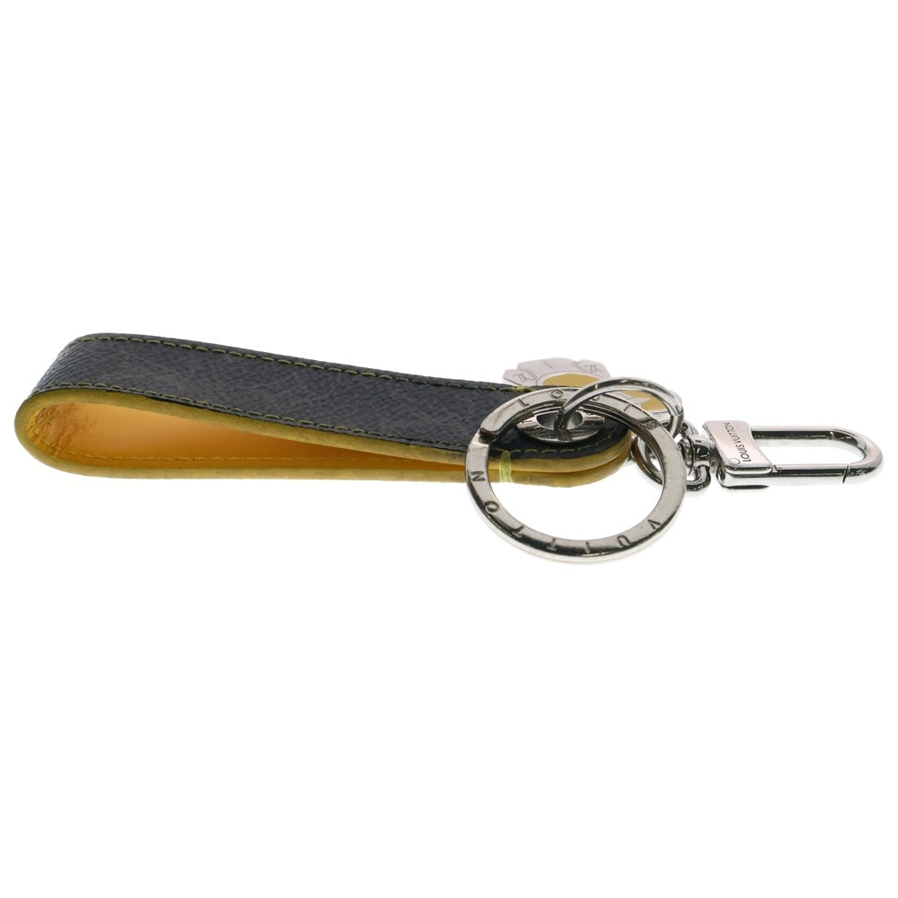 LOUIS VUITTON(ルイヴィトン) ドラゴンヌ ヴィヴィエンヌ キーホルダー キーリング バッグチャーム PVC ブラック×イエロー シルバー金具 M01821
