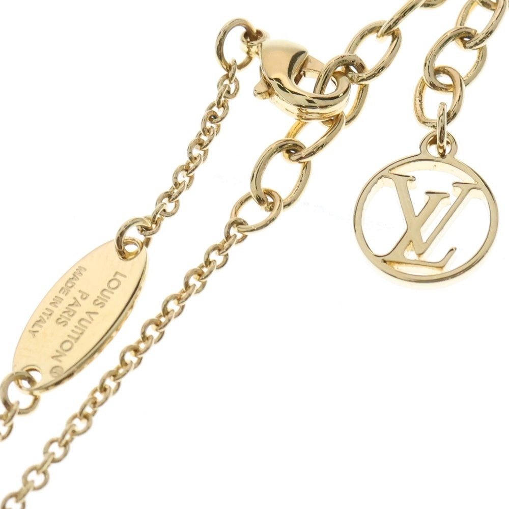 LOUIS VUITTON(ルイヴィトン) コリエ・LV アイコニック ネックレス ペンダント ロゴ ゴールド×ピンク M01215