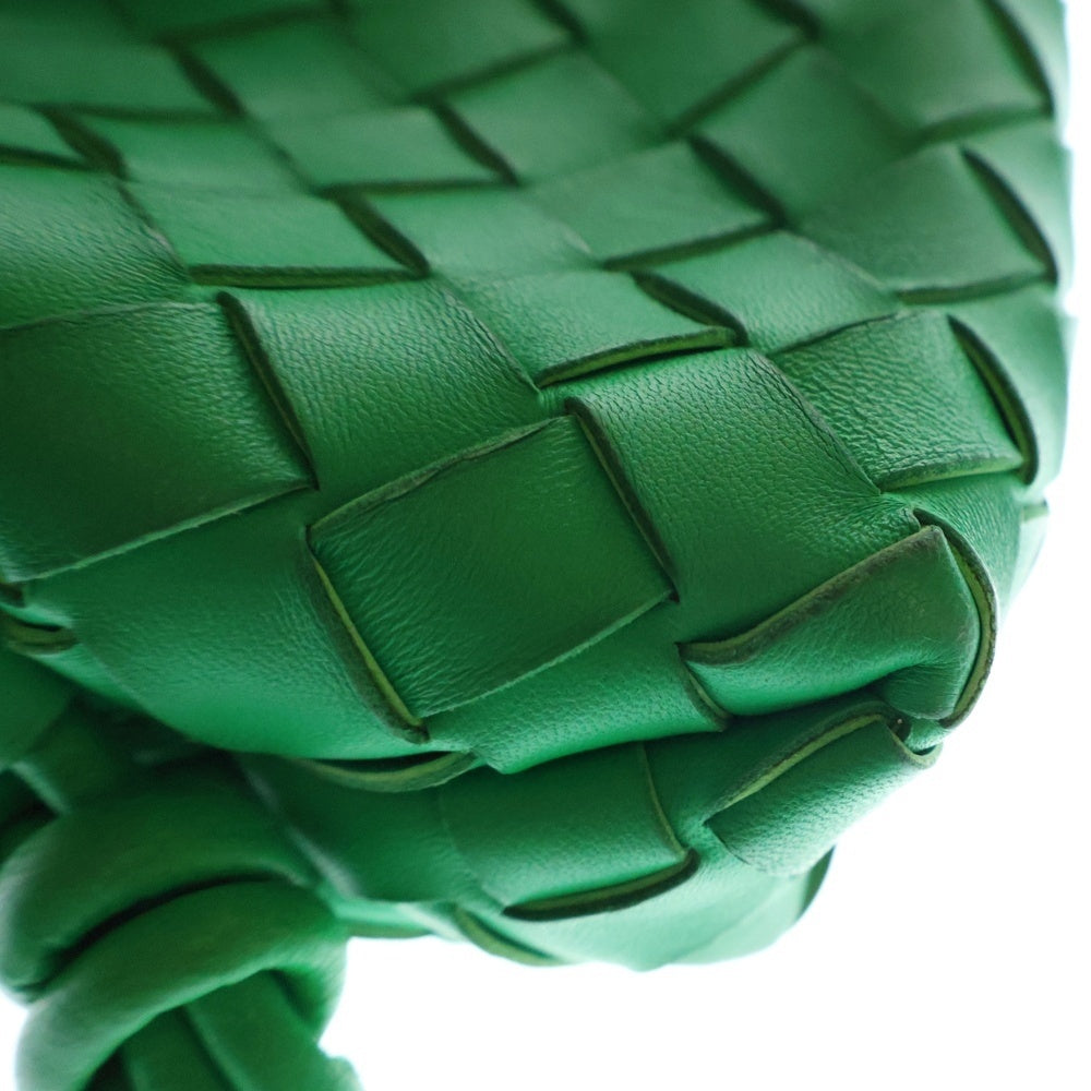 BOTTEGA VENETA(ボッテガヴェネタ) キャンディーループ イントレチャート レザー クロスボディ ミニ ショルダーバッグ パラキート グリーン 730832V1G113722