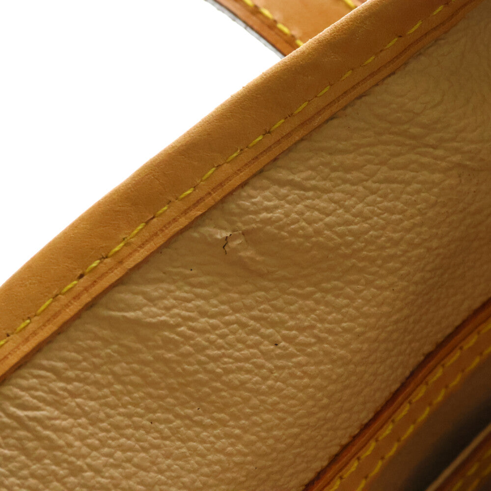 LOUIS VUITTON(ルイヴィトン) モノグラム バケットPM ハンドバッグ トートバッグ ブラウン ゴールド金具 レザー×PVC M42238