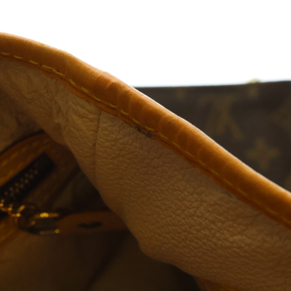 LOUIS VUITTON(ルイヴィトン) モノグラム バケットPM ハンドバッグ トートバッグ ブラウン ゴールド金具 レザー×PVC M42238