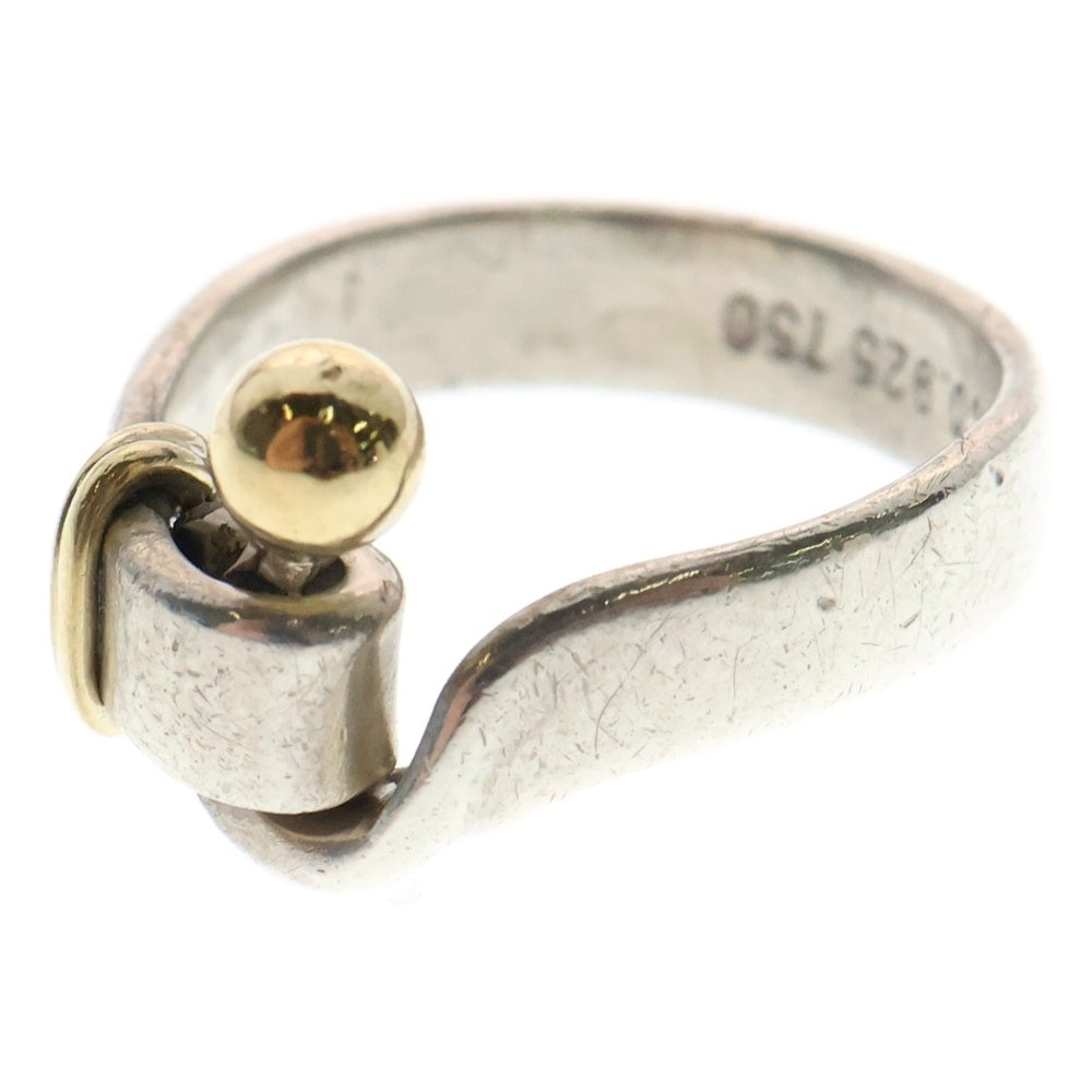 TIFFANY&Co(ティファニー) フック&アイ リング 750/925 ゴールド×シルバー 指輪