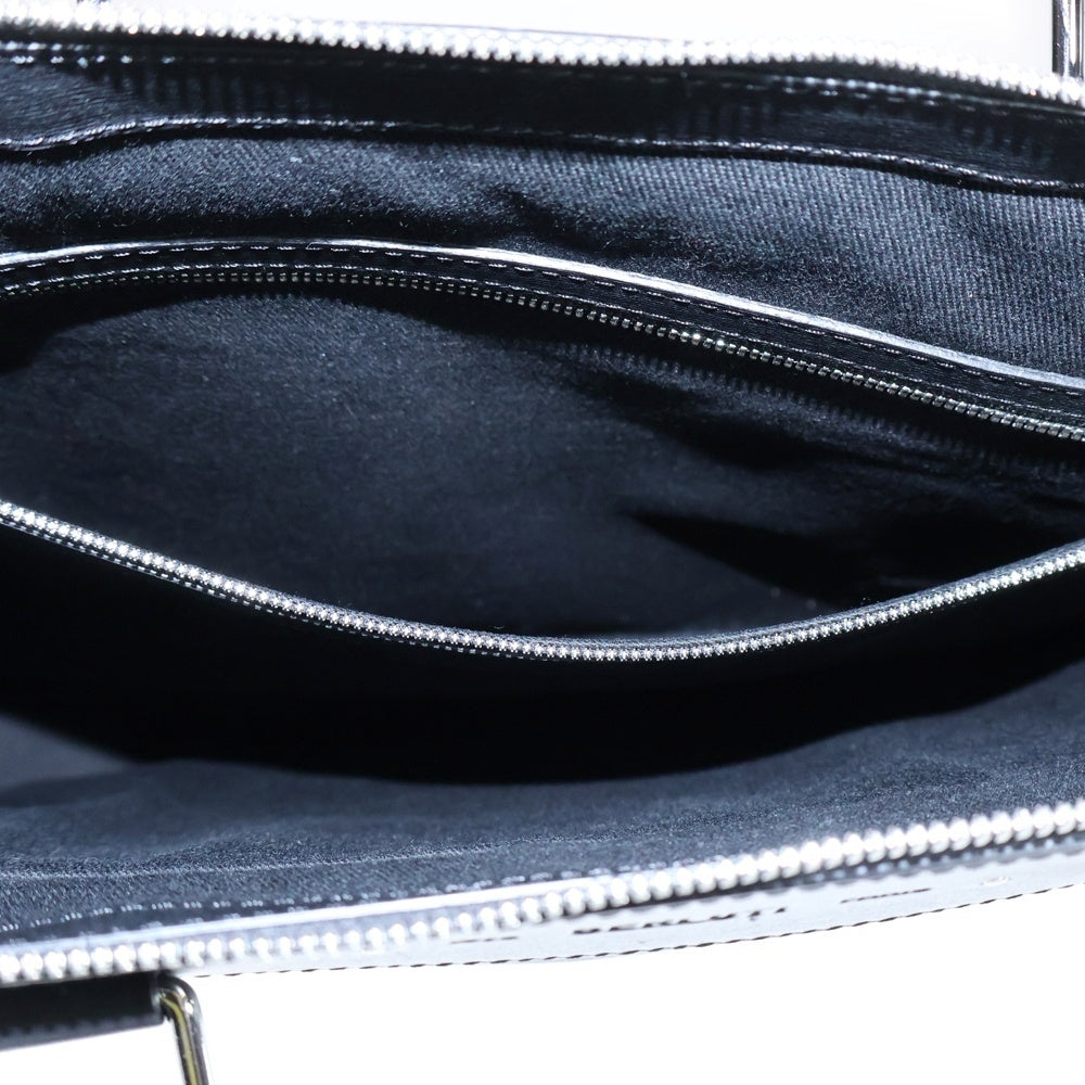 Berluti(ベルルッティ) パッセンジャーバーティカル 2WAY レザー トート ハンド ショルダーバッグ ブラック/ブラウン OB2456