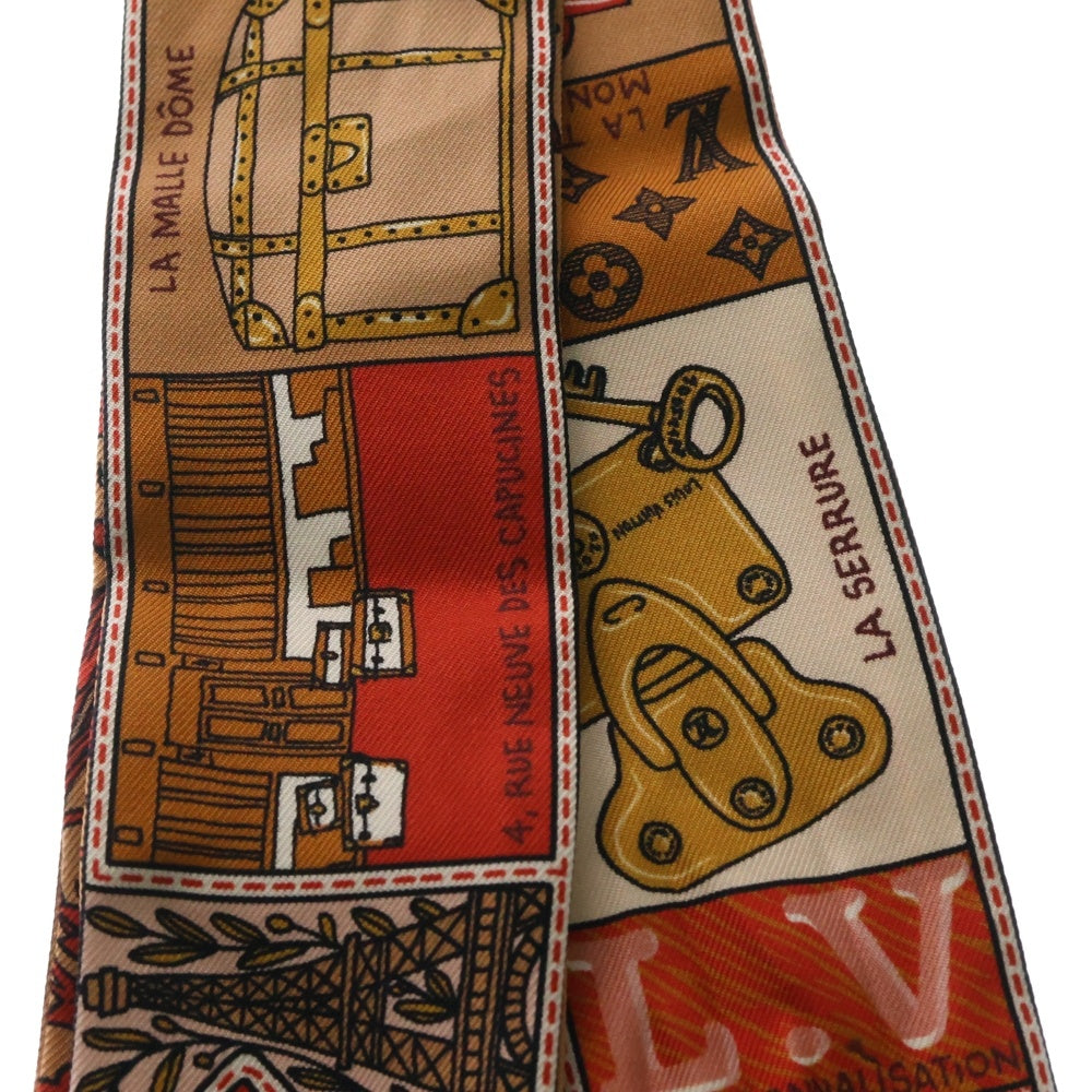 LOUIS VUITTON(ルイヴィトン) バンドーBB ジュ ドゥ ルイ オレンジ マルチカラー スカーフ シルク