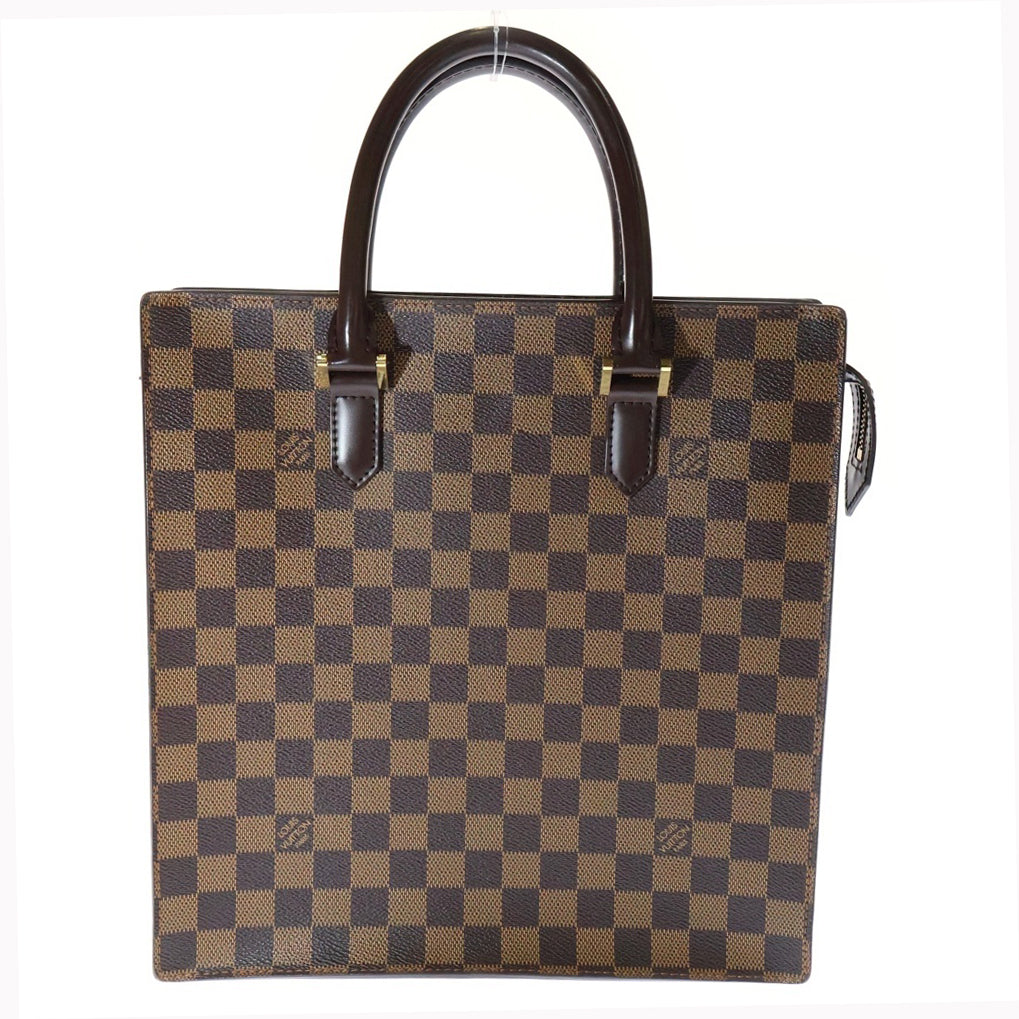 LOUIS VUITTON(ルイヴィトン) ダミエ ヴェニスPM トートバッグ ハンドバッグ ブラウン ゴールド金具 レザー×PVC N51145