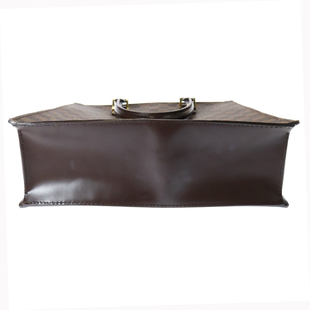 LOUIS VUITTON(ルイヴィトン) ダミエ ヴェニスPM トートバッグ ハンドバッグ ブラウン ゴールド金具 レザー×PVC N51145