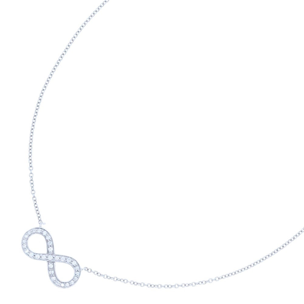 TIFFANY & Co.(ティファニー) インフィニティ ダイヤ チェーンネックレス ペンダント シルバー レディース