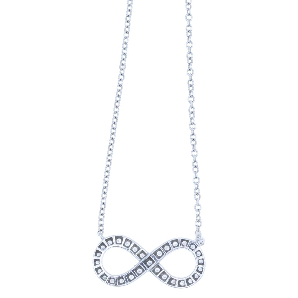 TIFFANY & Co.(ティファニー) インフィニティ ダイヤ チェーンネックレス ペンダント シルバー レディース