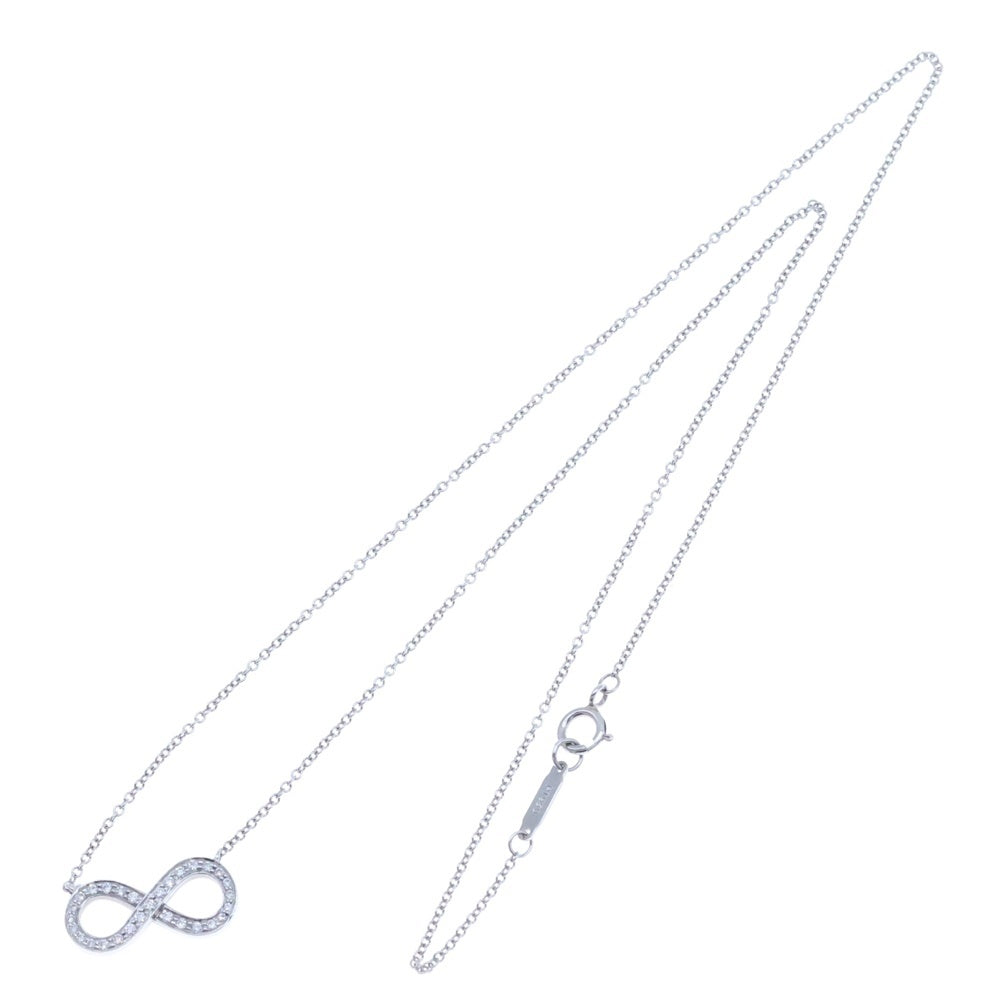 TIFFANY & Co.(ティファニー) インフィニティ ダイヤ チェーンネックレス ペンダント シルバー レディース