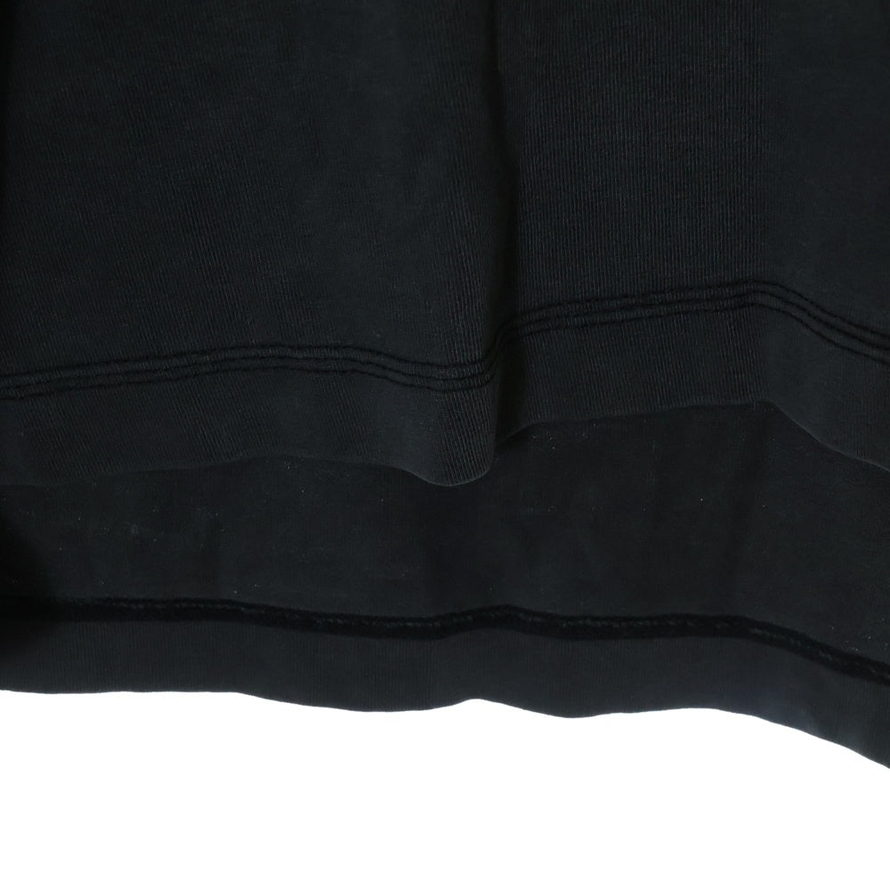 DIESEL(ディーゼル) T-WAHOOD ロゴネック フーデッドカットソー ブラック 長袖Tシャツ A06264