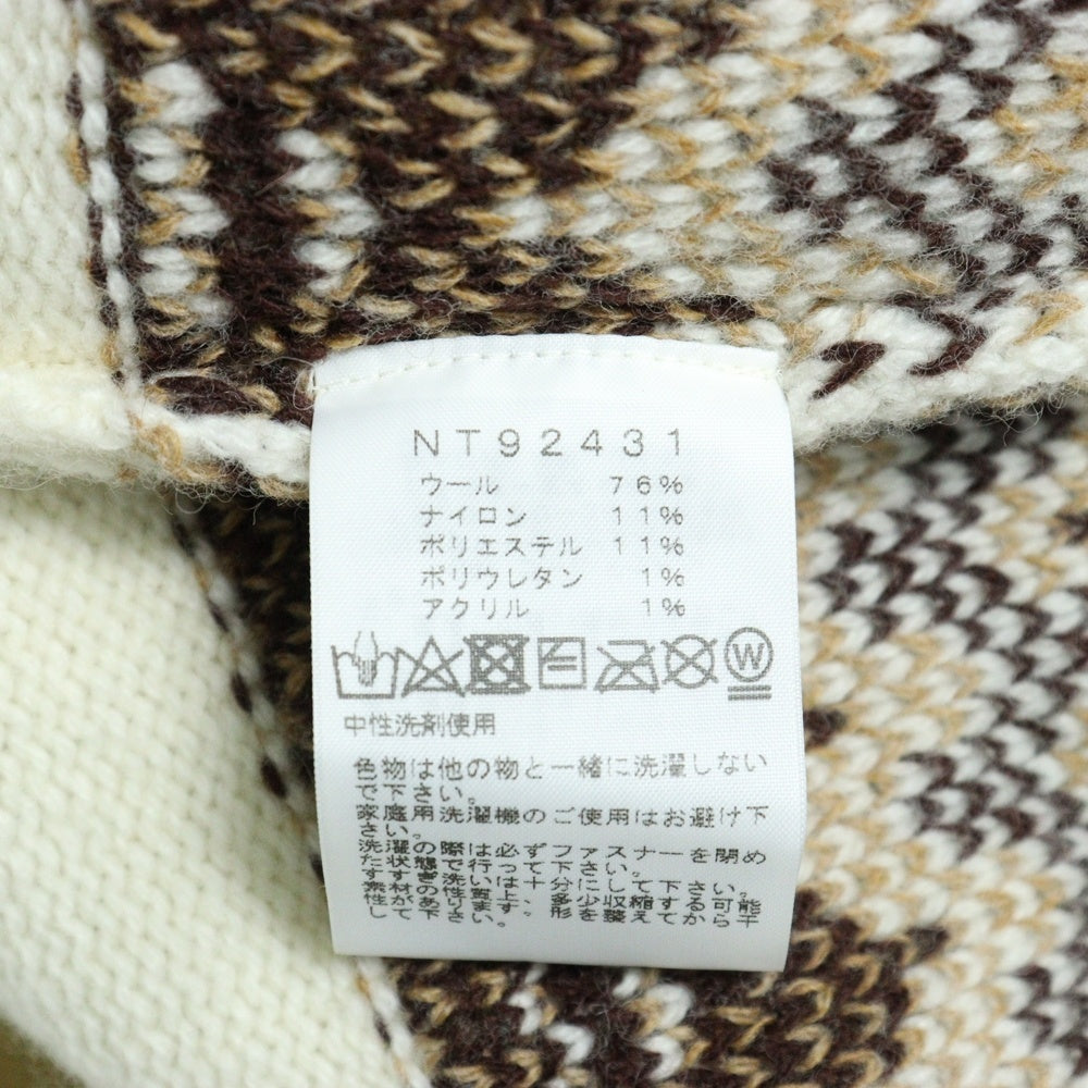 THE NORTH FACE(ザノースフェイス) セーター ハーフドームノルディックドライバーズニット ホワイト ウール NT92431