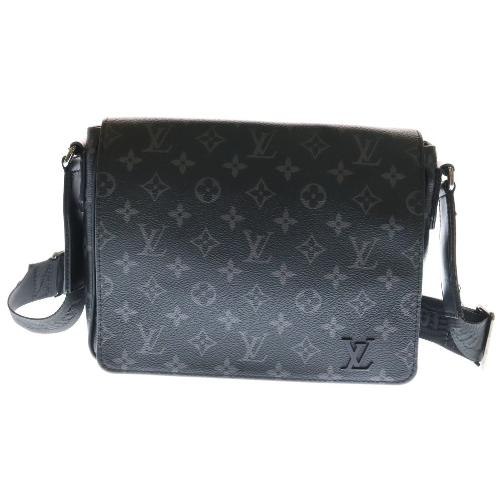 LOUIS VUITTON(ルイヴィトン) モノグラムエクリプス ディストリクトPM M45272 ブラック PVC ショルダーバッグ