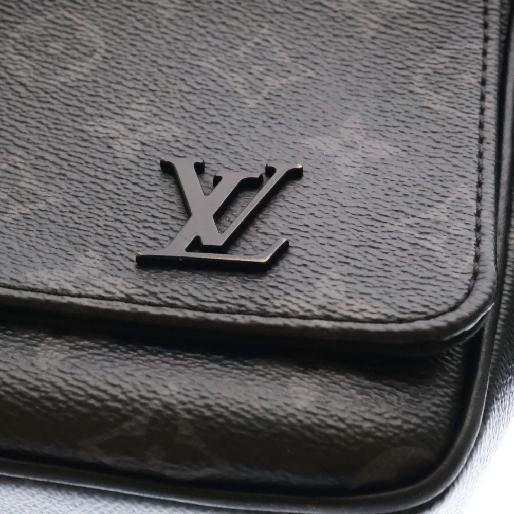 LOUIS VUITTON(ルイヴィトン) モノグラムエクリプス ディストリクトPM M45272 ブラック PVC ショルダーバッグ