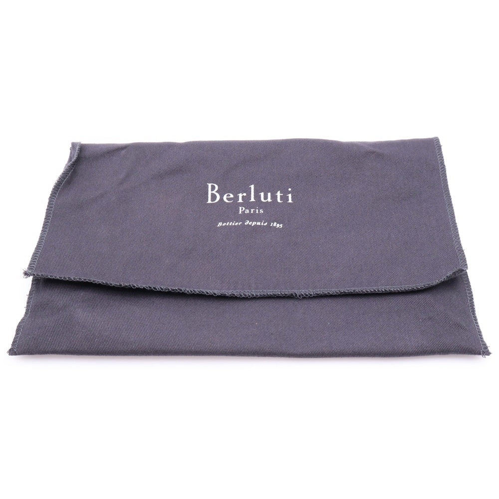 Berluti(ベルルッティ) カリグラフィ ティリワ レザークラッチバッグ ハンドバッグ ブラウン