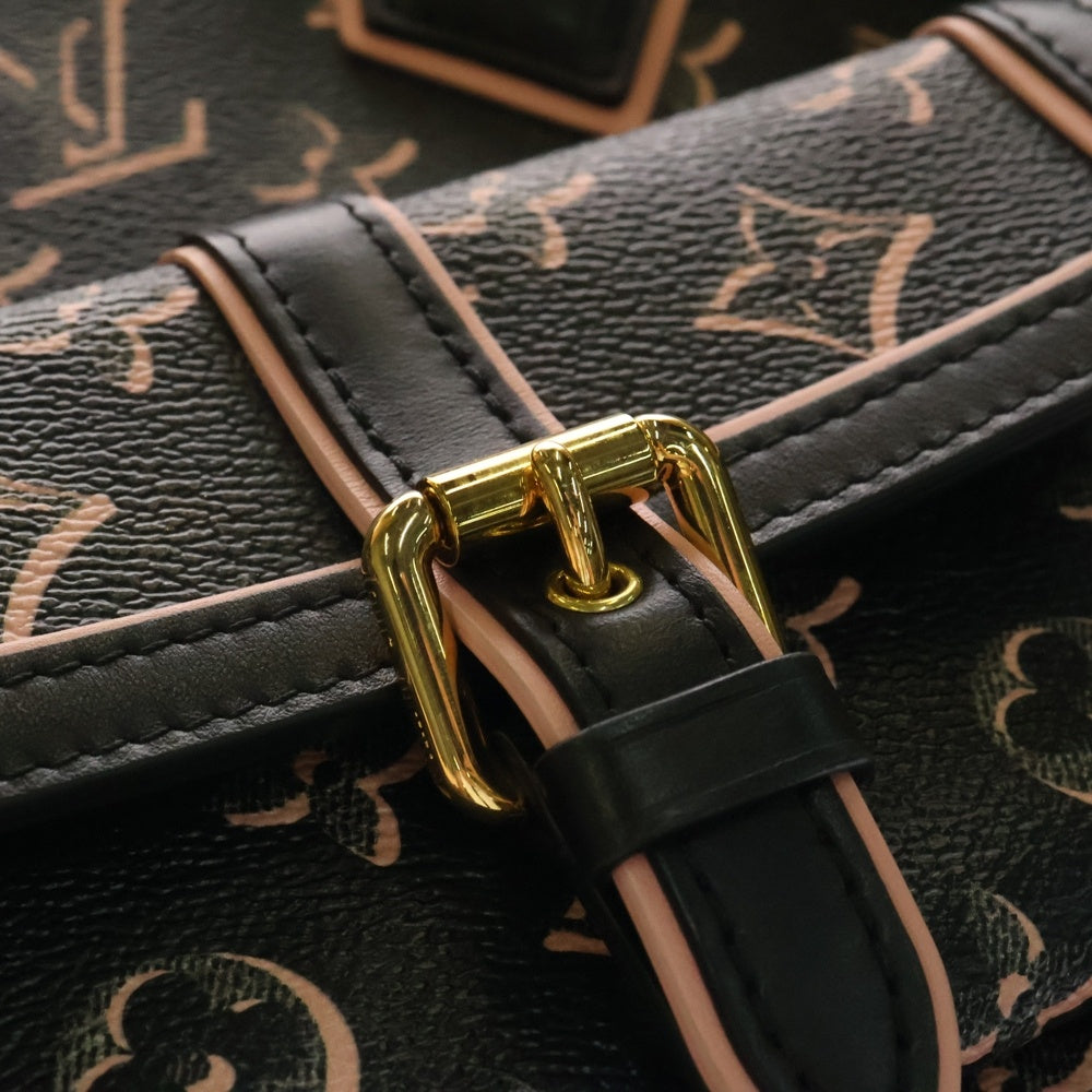 LOUIS VUITTON(ルイヴィトン) モノグラムフォールフォーユー スピーディバンドリエール25 レザーハンドバッグ ブラック×ピンク レディース M20852