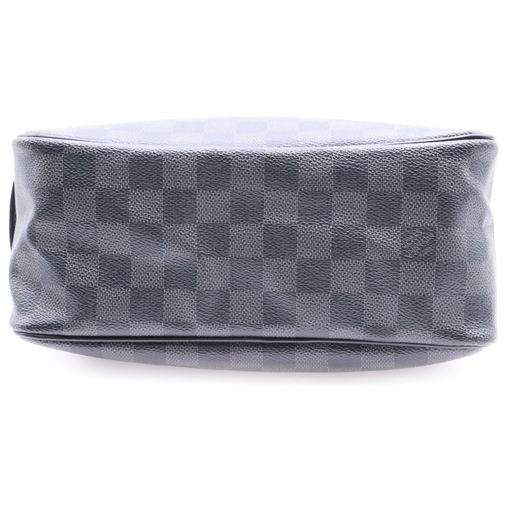 LOUIS VUITTON(ルイヴィトン) ダミエグラフィット トワレポーチ セカンドバッグ クラッチバッグ ブラック シルバー金具 レザー×PVC N47625