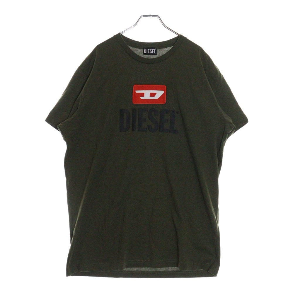 DIESEL(ディーゼル) フロントロゴ 半袖 Tシャツ カットソー カーキ A09750