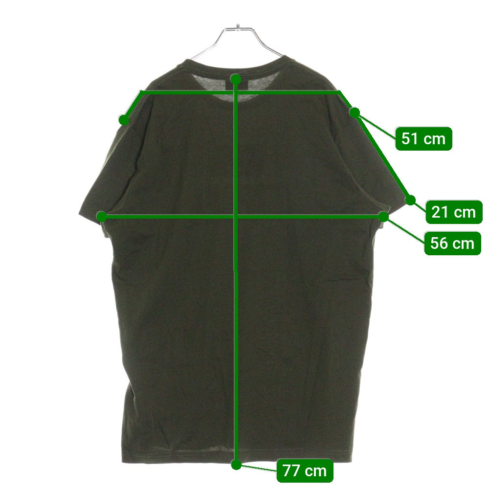 DIESEL(ディーゼル) フロントロゴ 半袖 Tシャツ カットソー カーキ A09750
