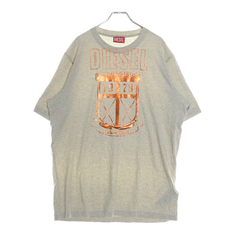 DIESEL(ディーゼル) Tシャツ 半袖 アイボリー フロントプリント コットン A11441
